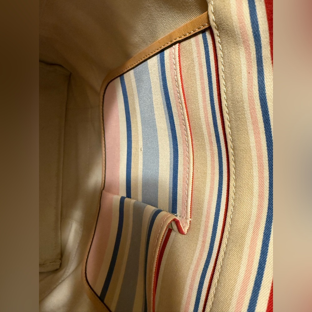 Coach Vintage 2003 Hampton Nautical Multicolor Striped Shoulder / Tote Bag - Picture 5 of 11